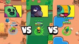 КАКАЯ ЛЕГА КРУЧЕ?  ОЛИМПИАДА В BRAWL STARS  ЛЕОН vs ВОРОНА vs СПАЙКА