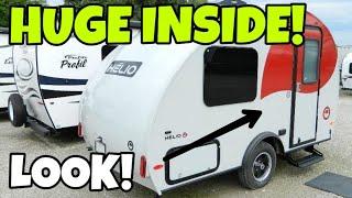 Tiny Crazy Well Built Travel Trailer and Lite HELIO Fiberglass Campers