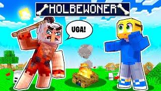 Ik Ontmoet De Holbewoner In Minecraft Survival