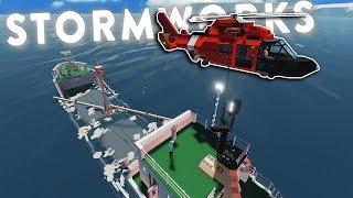 DANGEROUS SINKING SHIP RESCUE & SURVIVAL - Stormworks Multiplayer Gameplay - Arctic Update