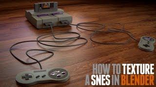 How to Texture a SNES in Blender