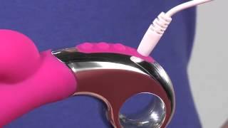 Embrace Silicone Bunny Wand Vibe  SE461045 