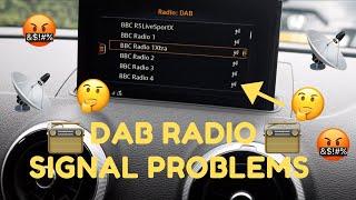 DAB RADIO SIGNAL PROBLEM #dabradiosignalproblems #emojicarmods #audis3