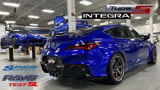 2024 Acura Integra Type-S  Spoon Sports Lowering Springs  Volk TE37SL  Turbo Wax Ceramic Coating