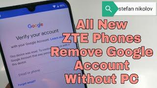 BOOM ZTE Blade V10. Remove Google Account Bypass FRP Without PC.