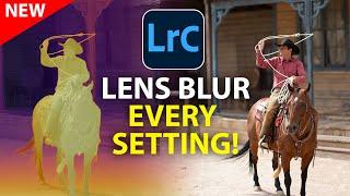 LENS BLUR in Lightroom  how  to get perfect results