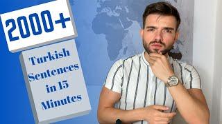 Learn Turkish THE EASY WAY  2000+ Easy Turkish Sentences