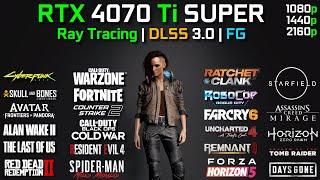 RTX 4070 Ti SUPER + RYZEN 7 7800X3D  Test in 25 Games  1080p - 1440p - 4K  Detailed Test