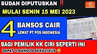 Siap-Siap 4 Bansos Pemerintah Ini Cair Sekaligus Lewat PT POS INDONESIA Mulai 15 Mei 2023