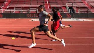 Workout Wednesday Houston Sprint Training With Carl Lewis & Olympian Shaun Maswanganyi