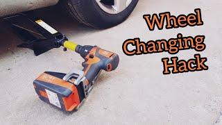 Changing Wheel fast & easy with a Impact Drill