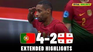 Portugal vs Georgia  Highlights  FIFA Futsal World Cup Qualification 20-09-2023