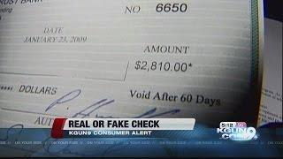 How to tell the difference between real and fake checks
