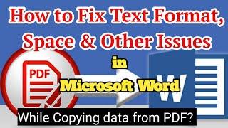 How to Fix Text Format Space & Other Issues in Word ? Mastering PDF to Word - Easy Trick 2023