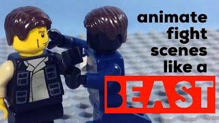 How to Animate Fight Scenes Like a Beast Lego Stop Motion Tutorial