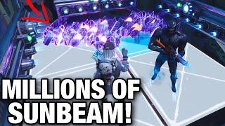 Scammer loses MILLIONS of SUNBEAM ORE  Scammer Get Scammed Fortnite