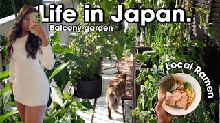 Life in Japan Vegetable balcony garden Tokyo Cafes Baking body butter mixture slow life