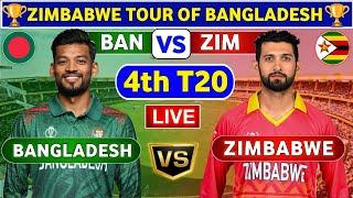 Bangladesh vs Zimbabwe 4th T20  BAN vs ZIM 4th T20 Live Score & Commentary