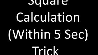 Square calculation trick