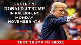 LIVE President Trump in Raleigh NC