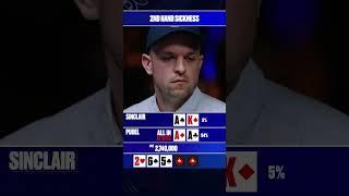 SICK Second Hand at EPT Final Table ‍ #Shorts #EPTLondon2022