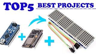 Top5 Best Projects using Max7219 Display + Arduino + Node MCU in Hindi