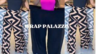 How to cut and stitch a wrap palazzo pant