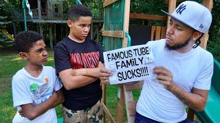 OBSESSED Fan BULLIES YouTube Family Learns His Lesson  FamousTubeFamily