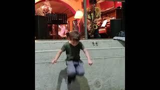 Incredible boy dance at jazz session
