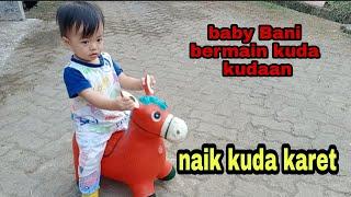 Baby Bani Naik Kuda Karet  Bermain Kuda Kudaan  Jumping Animal