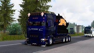 Scania RJL lastväxlare  Maskinflak  Ets2 1.46  Promods  Tuning truck