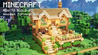 Minecraft How To Build a Wooden Survival House