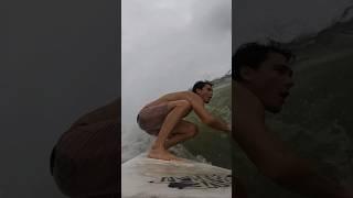 Surfing during a tropical storm  #shorts #surfing #surf #tropicalstorm #tropicalstormdebby #pov