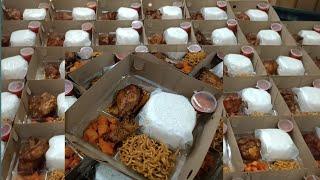 175 nasi box ayam kecap orderan perdana dari followers IG