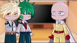 Class 1A React To Saitama As New Pro Hero  MHA  Gacha Club