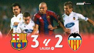 Barcelona 3 x 2 Valencia Ronaldo Hat-trick ● La Liga 9697 Extended Goals & Highlights HD