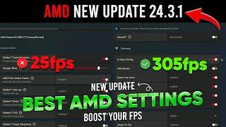 AMD Software Adrenalin Edition 24.3.1   AMD New Update 24.3.1  AMD Best Settings For Gaming