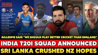 IND T20 squad vs BAN announced  Kanpur Test draw?  Gillespie talks on PAK vs ENG  SL demolish NZ