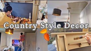 Painting My CEILING & MANTELPIECE Country Style #DIY #homedecor #homeimprovement