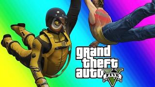 GTA 5 Online Funny Moments - Resurrection and The Michael Jordan Dive