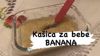 Kazica za Bebe 4+ od banane  hrana za Bebe od 4 meseci