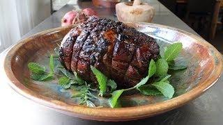 Roast Leg of Lamb with Pomegranate Garlic & Herbs - Easter Lamb Recipe