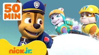 PAW Patrol Outdoor Fun & Rescues  w Chase Everest & Rubble  50 Minute Compilation  Nick Jr.