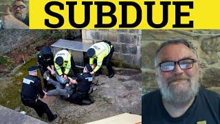  Subdue Meaning - Subdued Examples - Subdue Definition - GRE Essential Vocabulary