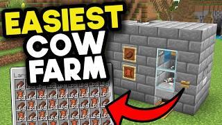 Easiest Cow Farm For Minecraft Bedrock 1.21