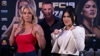 Paige VanZant vs. Rachael Ostovich Face Off  BKFC 19  MMA Fighting