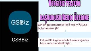 Vergisiz Telefon Başvurusunun Reddedilmesi Hakkında