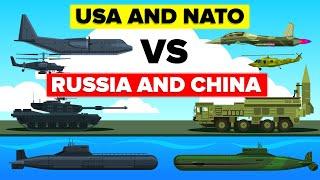 USA and NATO vs RUSSIA and CHINA - Who Would Win? - Military  Army Comparison