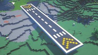 How to Build the PERFECT Runway in Minecraft  Minecraft Airport Tutorial
