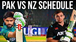 Pak vs Nz Schedule  Pakistan vs new Zealand T20 And ODI schedule